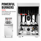 Gasmax RC400TE - Superfast Twin Vat 4 Tube Gas Deep Fryer - image 6