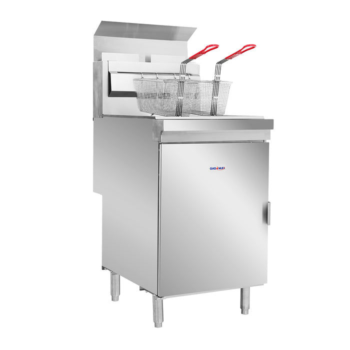 Gasmax RC400TE - Superfast Twin Vat 4 Tube Gas Deep Fryer - image 12