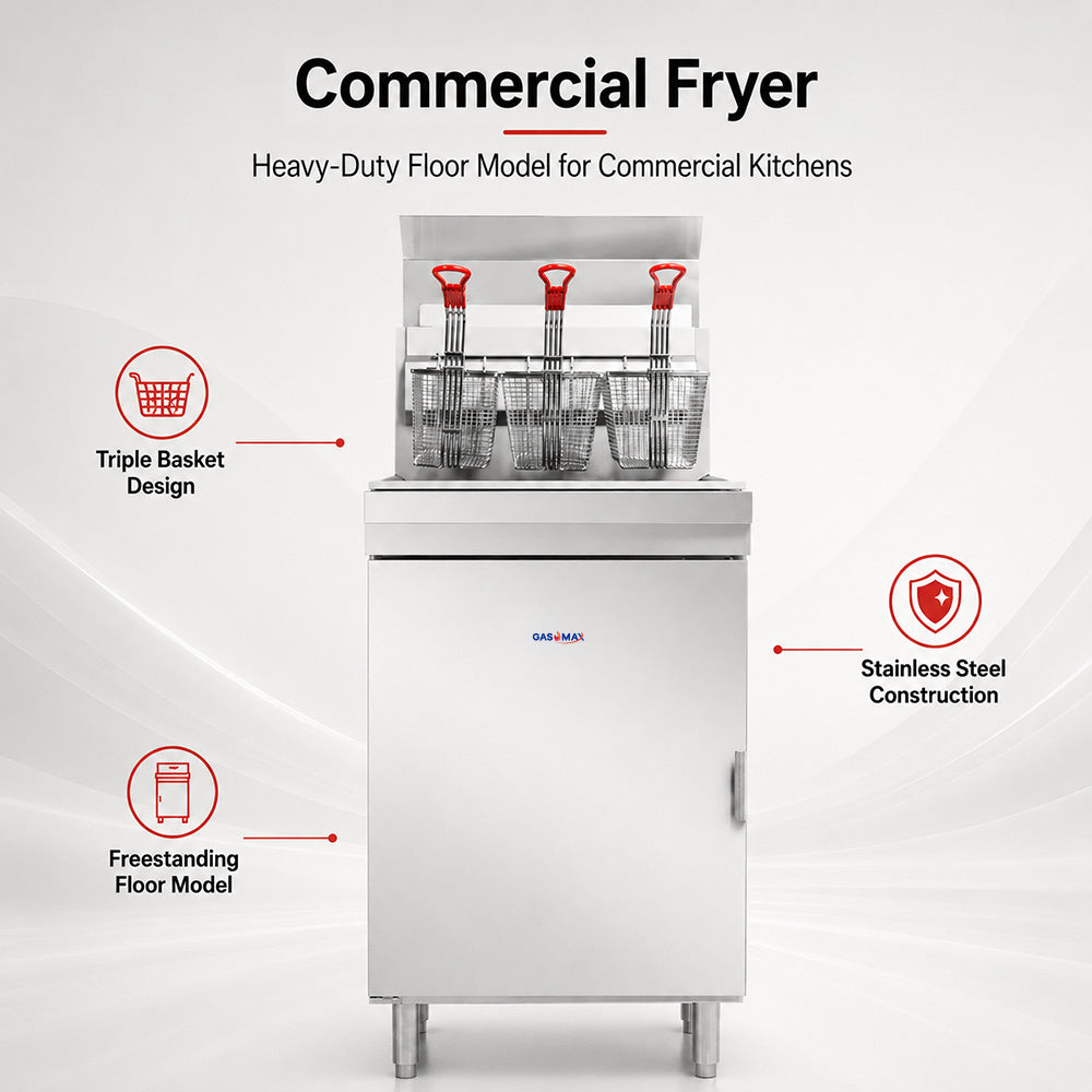 Gasmax RC500E - Superfast 37L 5 Tube Gas Deep Fryer - image 4