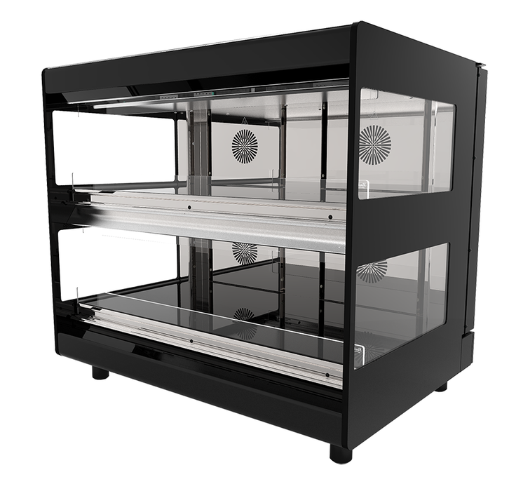 Flexeserve NUE-FZ10D2S51 - Zone Rear Feed Heated Display, 2 Tier Countertop, 1000mm, 15A
