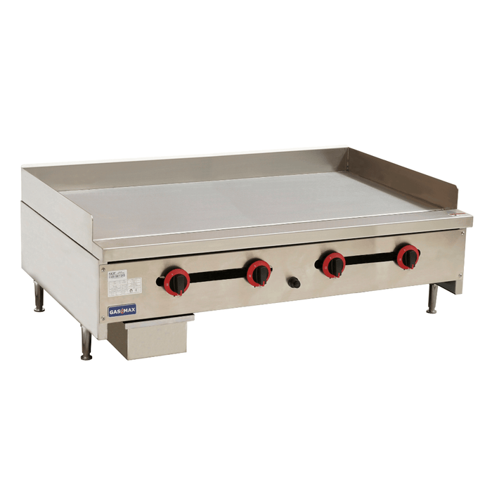 Gasmax RGT-48E - 1200mm Gas Griddle Top 4 Burner Removable Plate