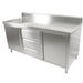 Modular Systems SC-6-1800L-H - Stainless Steel Sink Cabinet with Doors & Drawers, Left Sink 1800 x 600mm