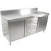 Modular Systems SC-6-1800R-H - Stainless Steel Sink Cabinet with Doors & Drawers, Right Sink 1800 x 600mm