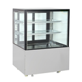 Bonvue FED SC090FA-2XB - 900mm Deluxe Square Glass Cake Display