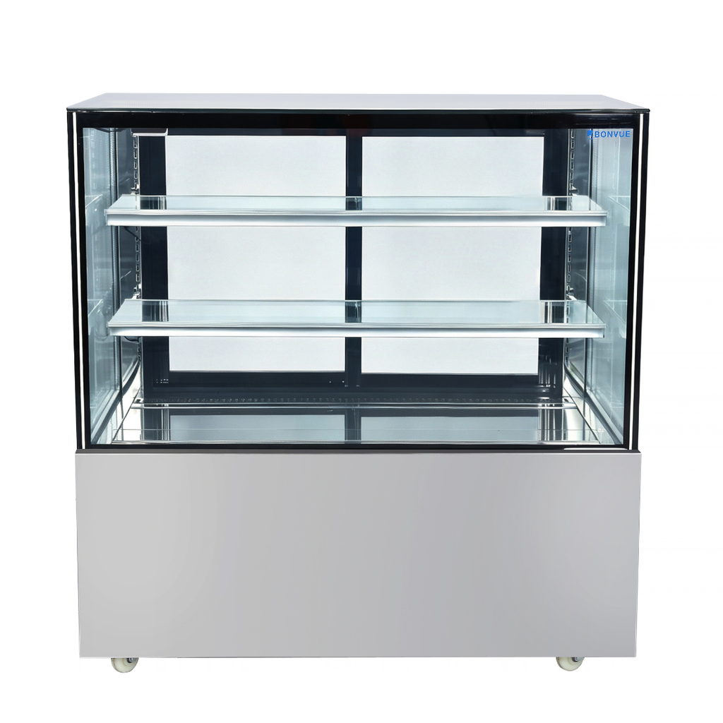 Bonvue FED SC120FA-2XB - 1200mm Deluxe Square Glass Cake Display - image 2