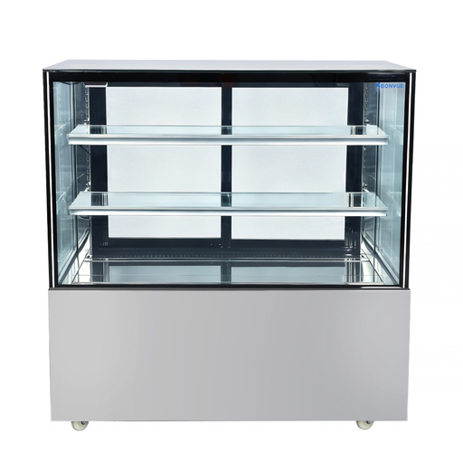Bonvue FED SC120FA-2XB - 1200mm Deluxe Square Glass Cake Display - image 2