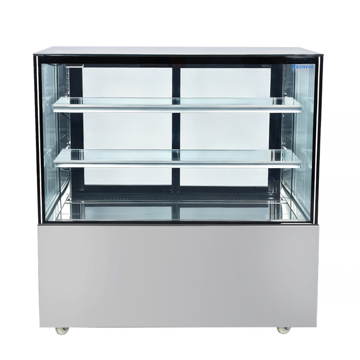 Bonvue FED SC120FA-2XB - 1200mm Deluxe Square Glass Cake Display - image 2