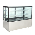 Bonvue FED SC150FA-2XB - 1500mm Deluxe Square Glass Cake Display
