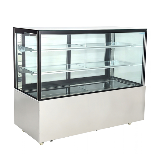 Bonvue FED SC150FA-2XB - 1500mm Deluxe Square Glass Cake Display