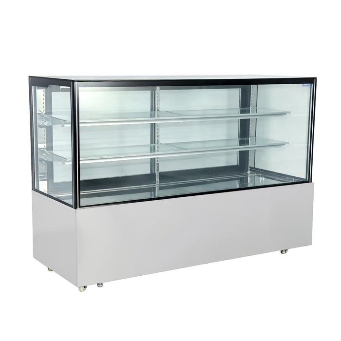 Bonvue FED SC180FA-2XB - 1800mm Deluxe Square Glass Cake Display