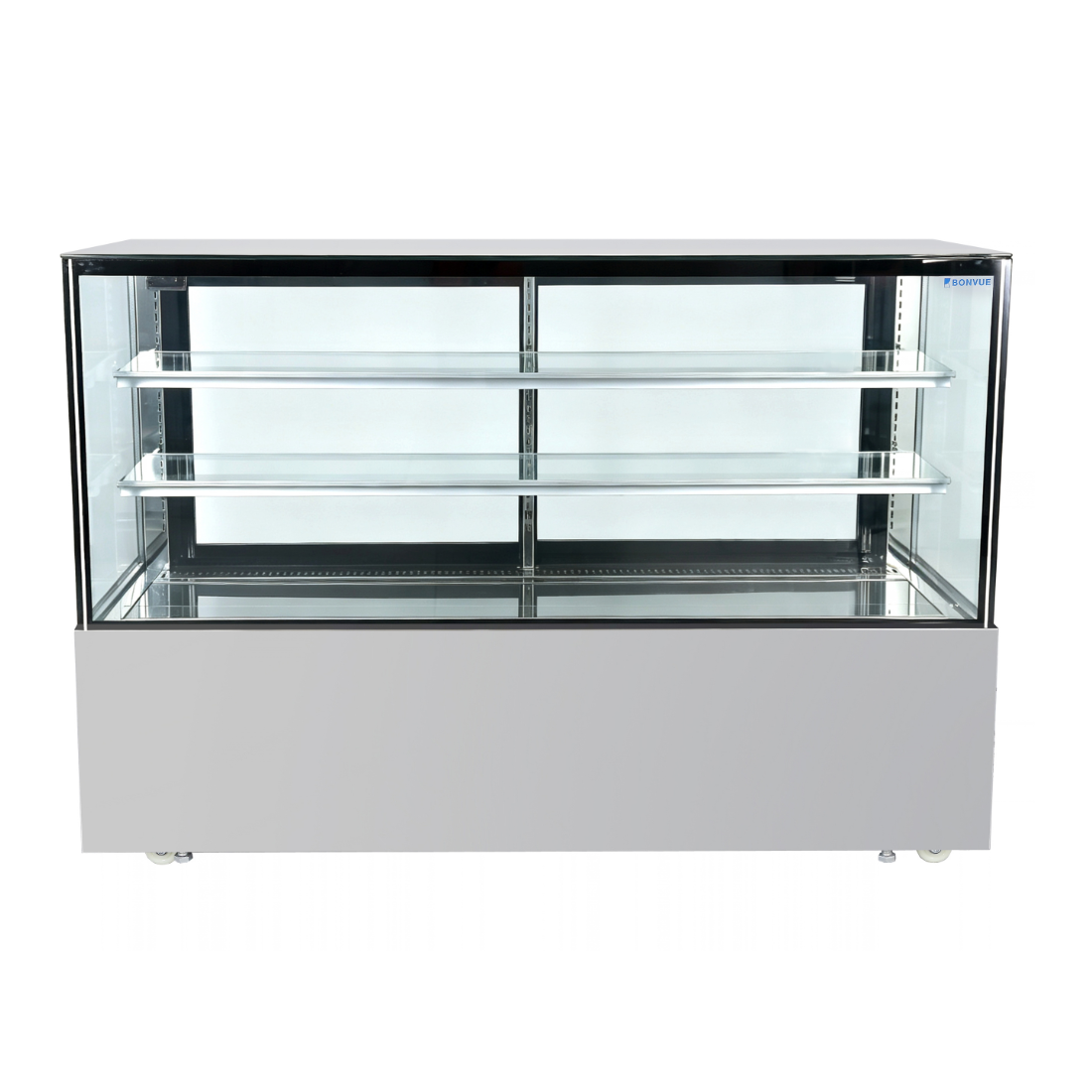 Bonvue FED SC180FA-2XB - 1800mm Deluxe Square Glass Cake Display - image 2