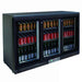 FED Thermaster SC316SD - Three Sliding Glass Door Bar Fridge 320L
