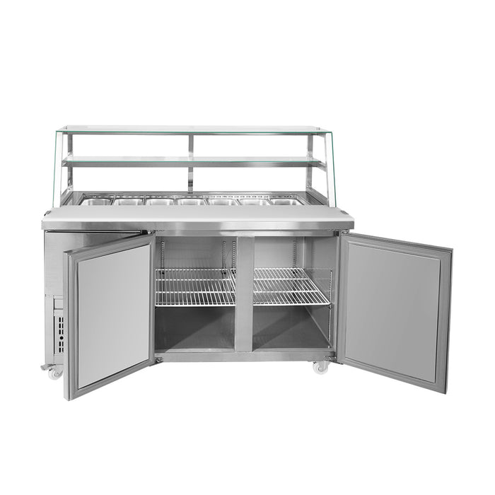 FED Thermaster SCB/15 - Two Door Deluxe Sandwich Bar Fridge 1500mm 550L - image 7