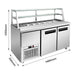 FED Thermaster SCB/15 - Two Door Deluxe Sandwich Bar Fridge 1500mm 550L - image 2