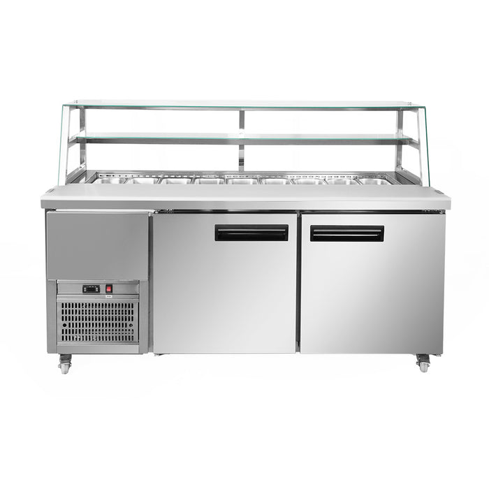 FED Thermaster SCB/18 - Two Large Door Deluxe Sandwich Bar Fridge 1800mm 870L - image 4