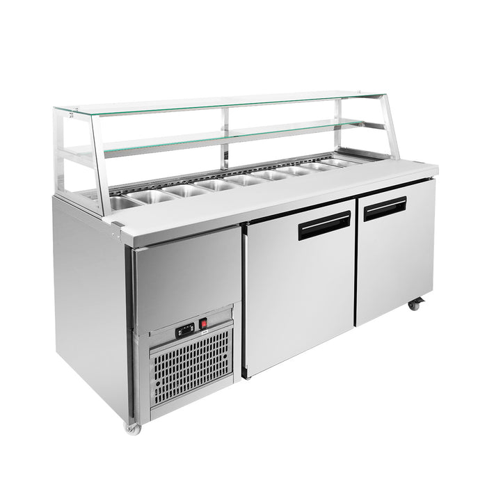 FED Thermaster SCB/18 - Two Large Door Deluxe Sandwich Bar Fridge 1800mm 870L - image 6