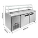 FED Thermaster SCB/18 - Two Large Door Deluxe Sandwich Bar Fridge 1800mm 870L - image 2