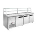 FED Thermaster SCB/21 - Three Door Deluxe Sandwich Bar Fridge 2180mm 1000L - image 6
