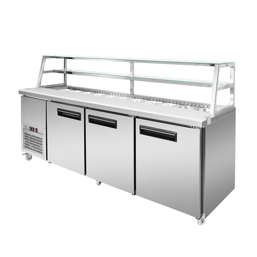 FED Thermaster SCB/21 - Three Door Deluxe Sandwich Bar Fridge 2180mm 1000L