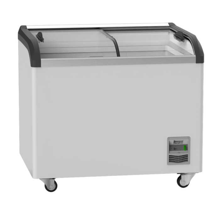 FED Thermaster SD-306K - Glass Sliding Lid Ice Cream Display Freezer 303L - image 2