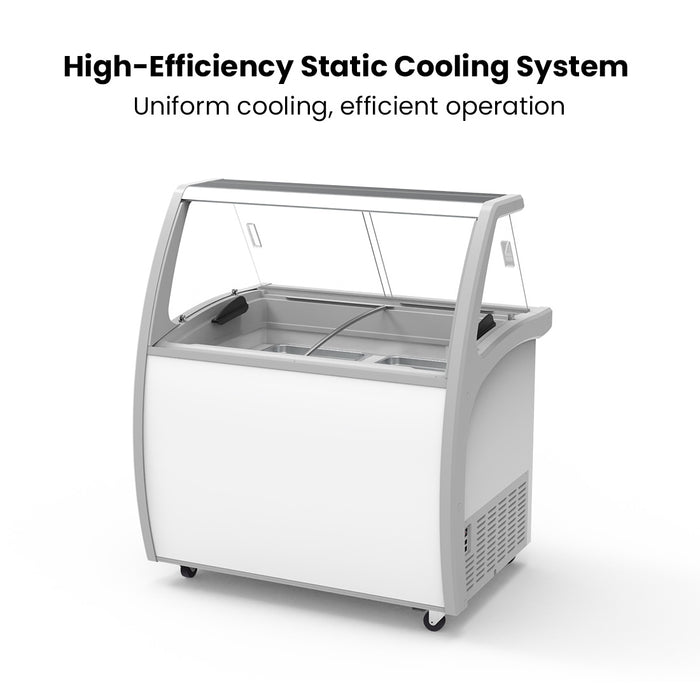 FED Thermaster SD-325P - Gelato Display Freezer 6 x 5L Pans 300L - image 4