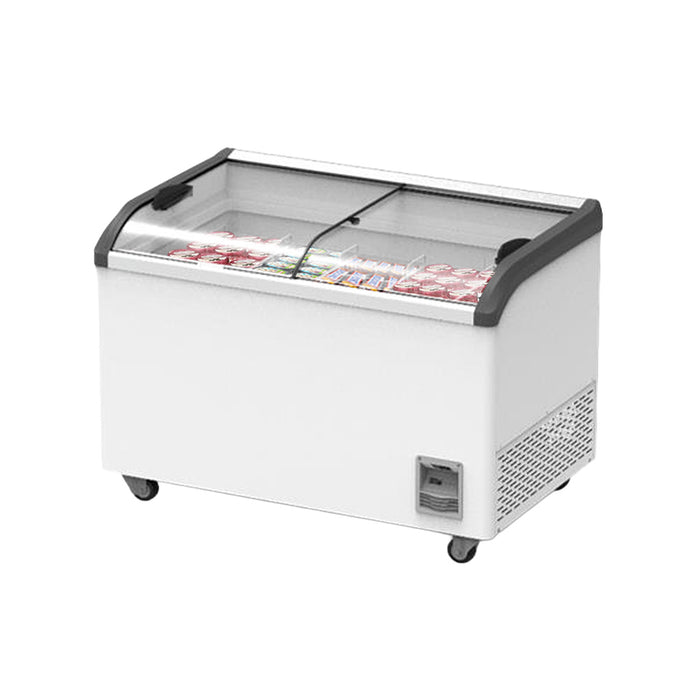 FED Thermaster SD-406K - Glass Sliding Lid Ice Cream Display Freezer 386L - image 4