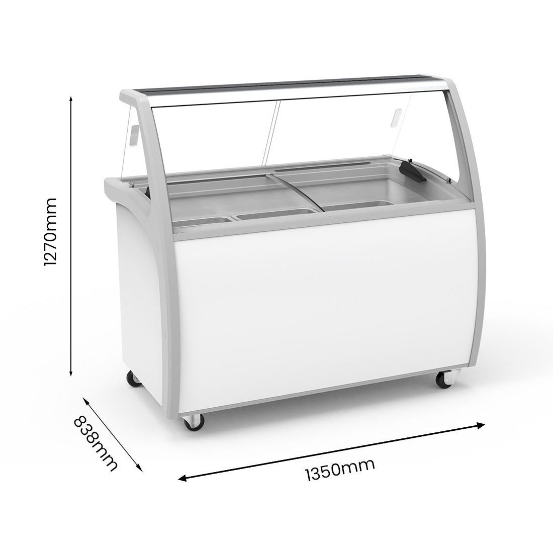 FED Thermaster SD-415P - Gelato Display Freezer 9 x 5L Pans 400L - image 2
