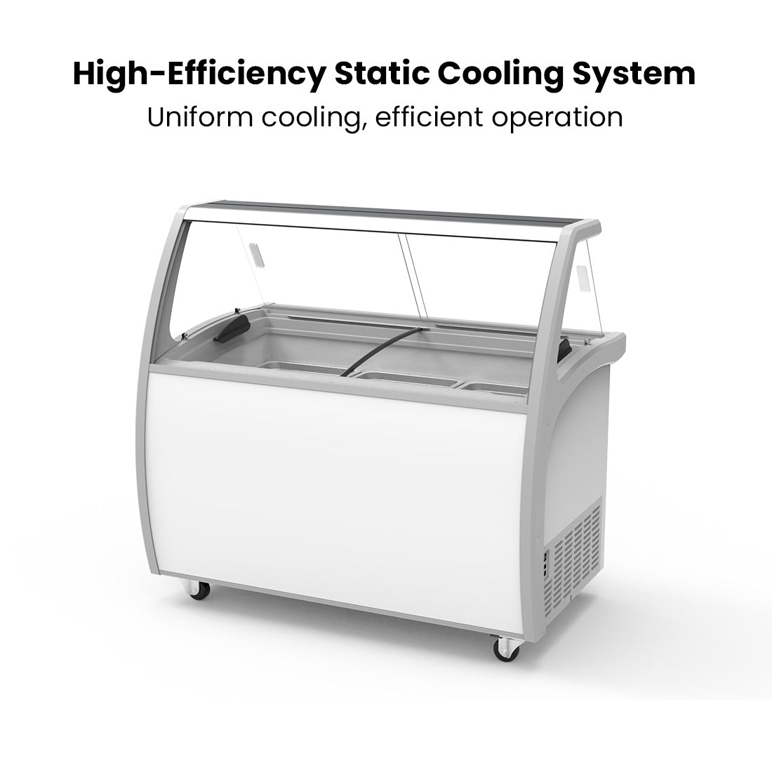 FED Thermaster SD-415P - Gelato Display Freezer 9 x 5L Pans 400L - image 4
