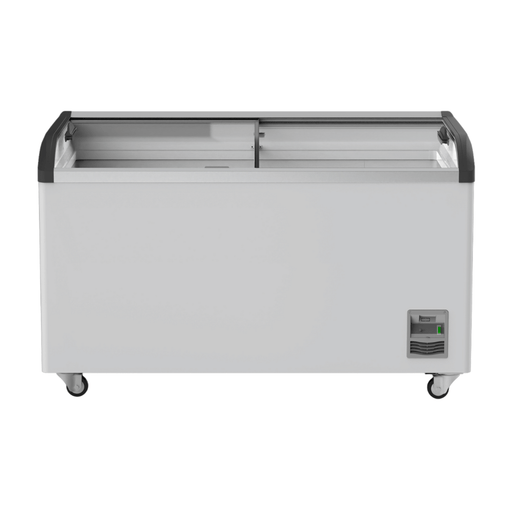 FED Thermaster SD-506K - Glass Sliding Lid Ice Cream Display Freezer 477L
