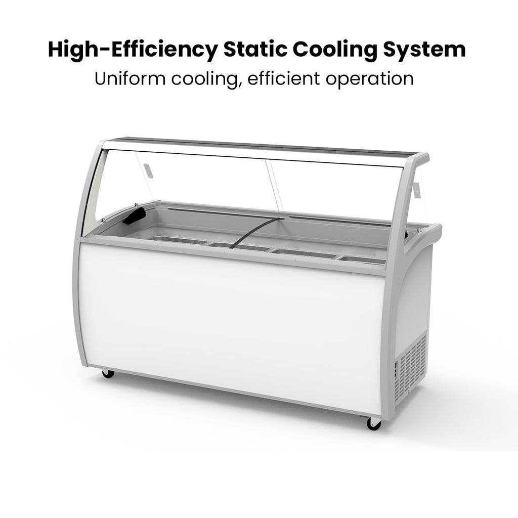 FED Thermaster SD-575P - Gelato Display Freezer 12 x 5L Pans 535L - image 4