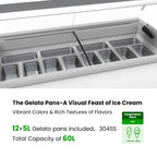 FED Thermaster SD-575P - Gelato Display Freezer 12 x 5L Pans 535L - image 5