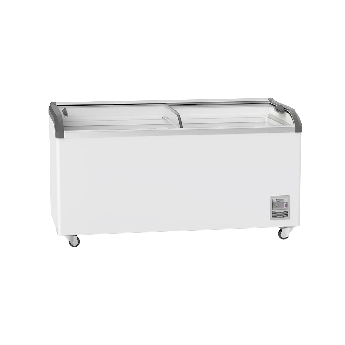 FED Thermaster SD-576K - Glass Sliding Lid Ice Cream Display Freezer 561L