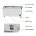 FED Thermaster SD-576K - Glass Sliding Lid Ice Cream Display Freezer 561L - image 3