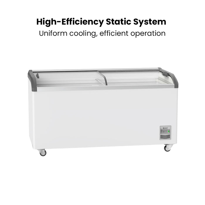 FED Thermaster SD-576K - Glass Sliding Lid Ice Cream Display Freezer 561L - image 5