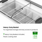 FED Thermaster SD-576K - Glass Sliding Lid Ice Cream Display Freezer 561L - image 6