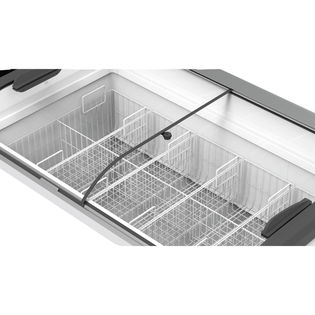 FED Thermaster SD-666K - Glass Sliding Lid Ice Cream Display Freezer 636L - image 4