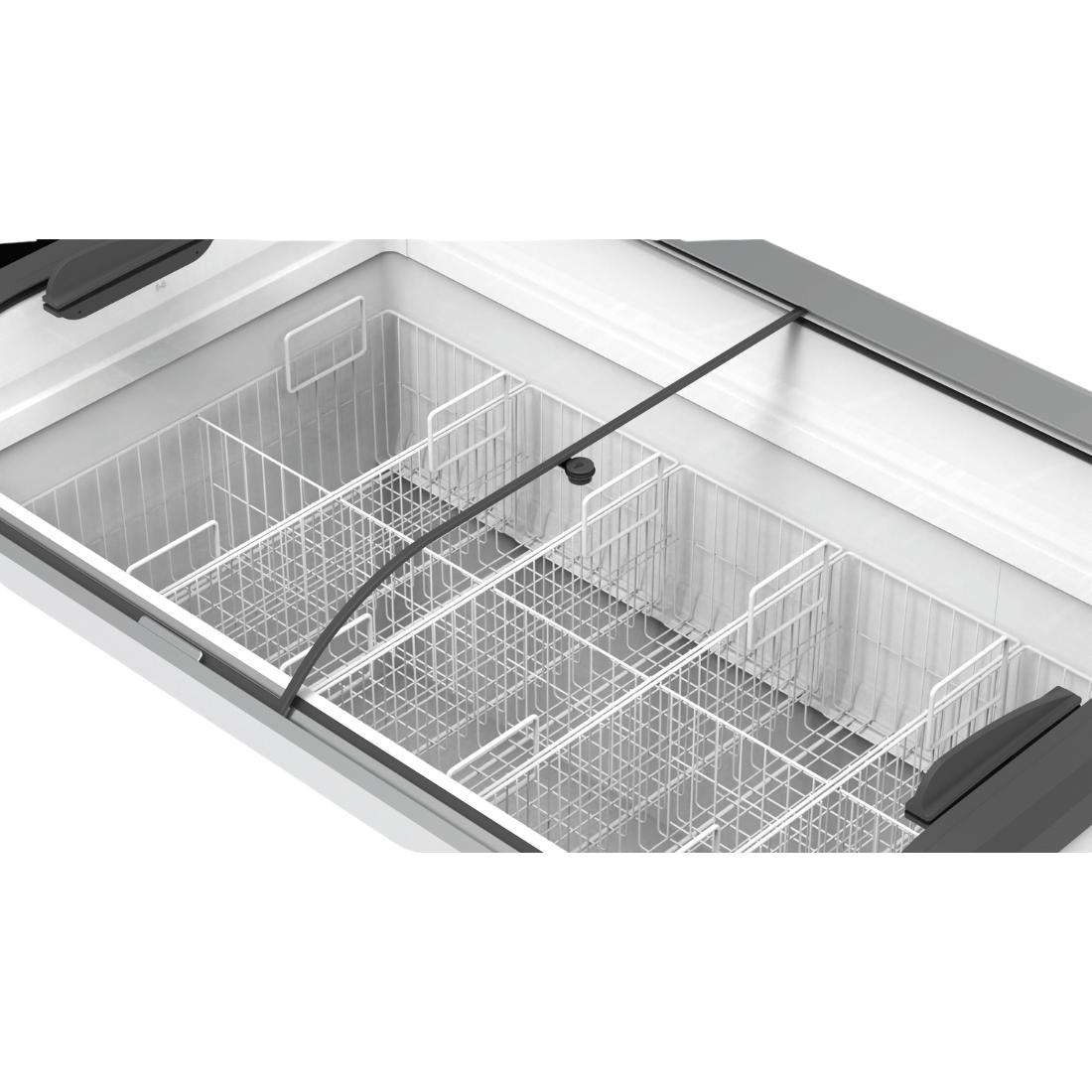 FED Thermaster SD-666K - Glass Sliding Lid Ice Cream Display Freezer 636L - image 4