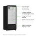 FED Thermaster SDC-178B - Upright Glass Door Drink Fridge Black 178L - image 3