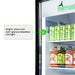 FED Thermaster SDC-343B - Upright Glass Door Drink Fridge Black 343L - image 6