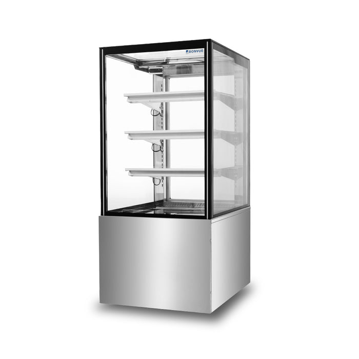 Bonvue FED SF820V - 600mm 3+1 Tier Square Glass Cake Display - image 5