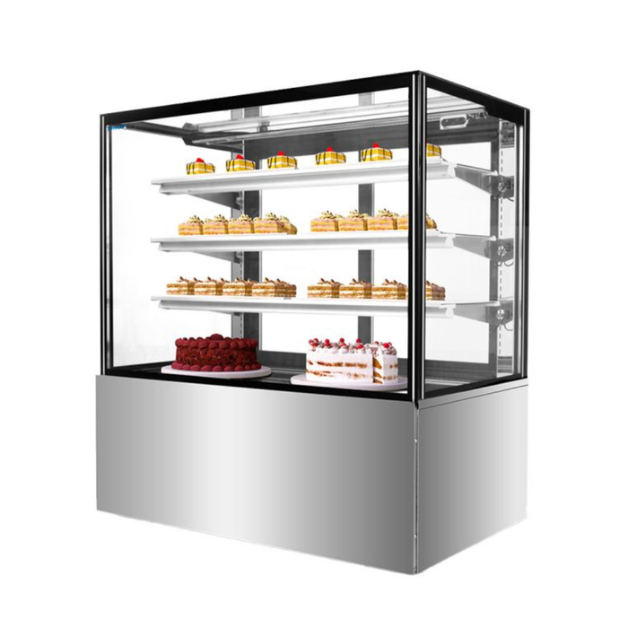 Bonvue FED SF840V - 1200mm 3+1 Tier Square Glass Cake Display - image 5