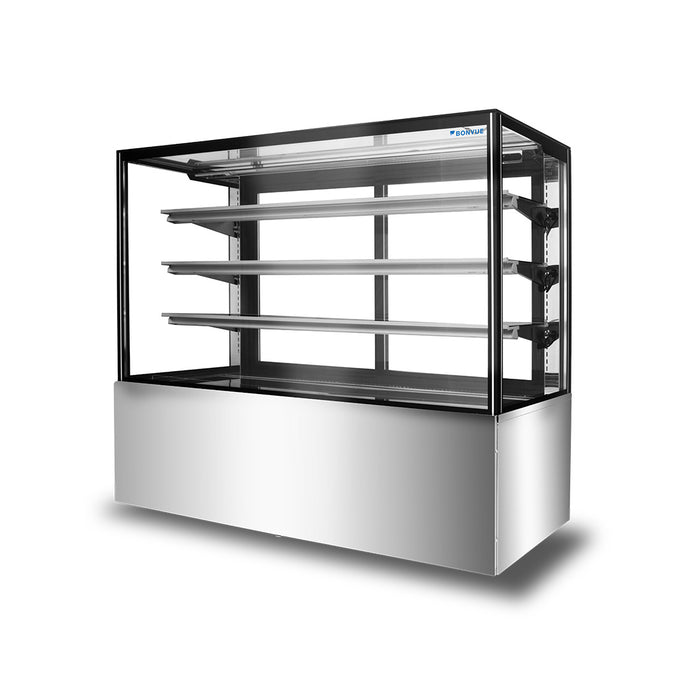 Bonvue FED SF850V - 1500mm 3+1 Tier Square Glass Cake Display