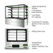 Bonvue FED SF850V - 1500mm 3+1 Tier Square Glass Cake Display - image 3