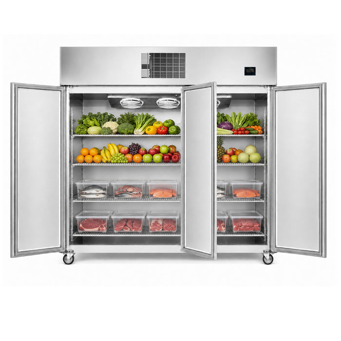 FED Thermaster SFWF1500 - Full-Width Triple Solid Door Upright Freezer 1500L - image 2