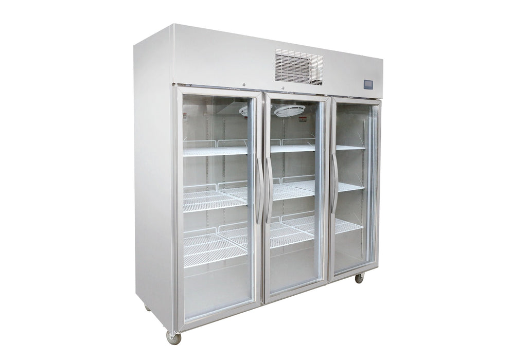 FED Thermaster SFWCG1500 - Full-Width Triple Glass Door Upright Display Fridge 1500L