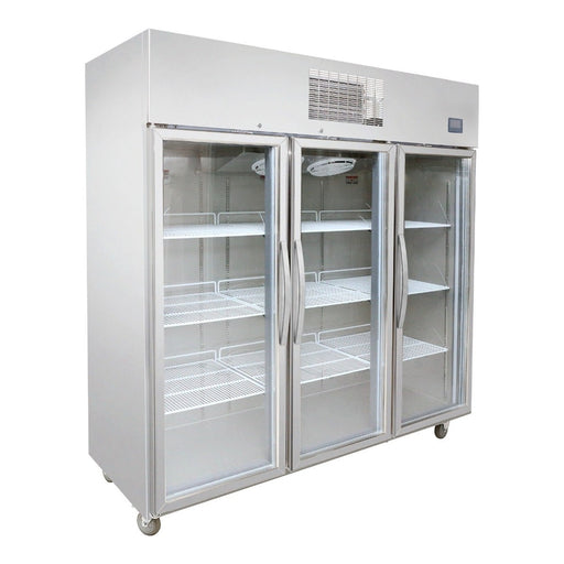 FED Thermaster SFWCG1500 - Full-Width Triple Glass Door Upright Display Fridge 1500L