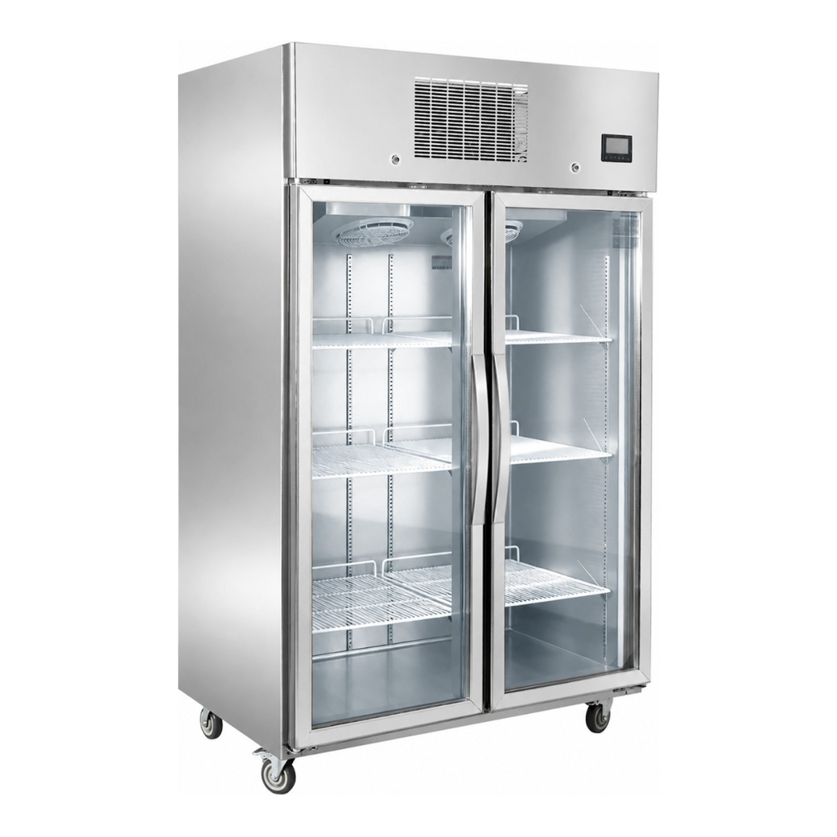 FED Thermaster SFWFG1000 - Full-Width Double Glass Door Upright Display Freezer 1000L