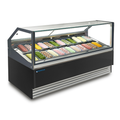 Bonvue FED SGD-24B - 24 Pan Square Glass Gelato Display Freezer