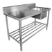 Simco SS1621 - Stainless Steel Sink Bench with Splashback 2100 x 600mm - image 8