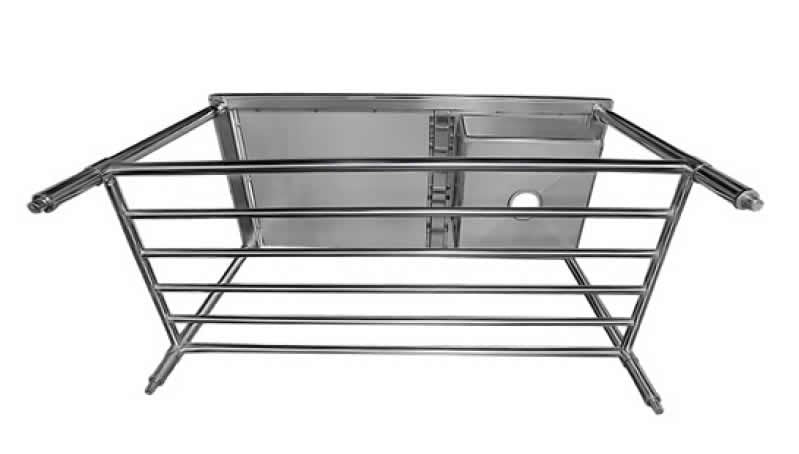 Simco SS1606 - Stainless Steel Sink Bench with Splashback 600 x 600mm - image 4